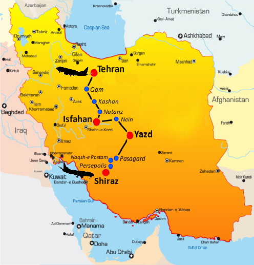 Iran Karte 5 Kopie